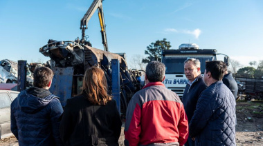 Compactaron 450 vehículos en Almirante Brown: “Apuntamos al cuidado del ambiente”