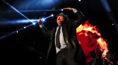 Milei presentó su libro con un concierto