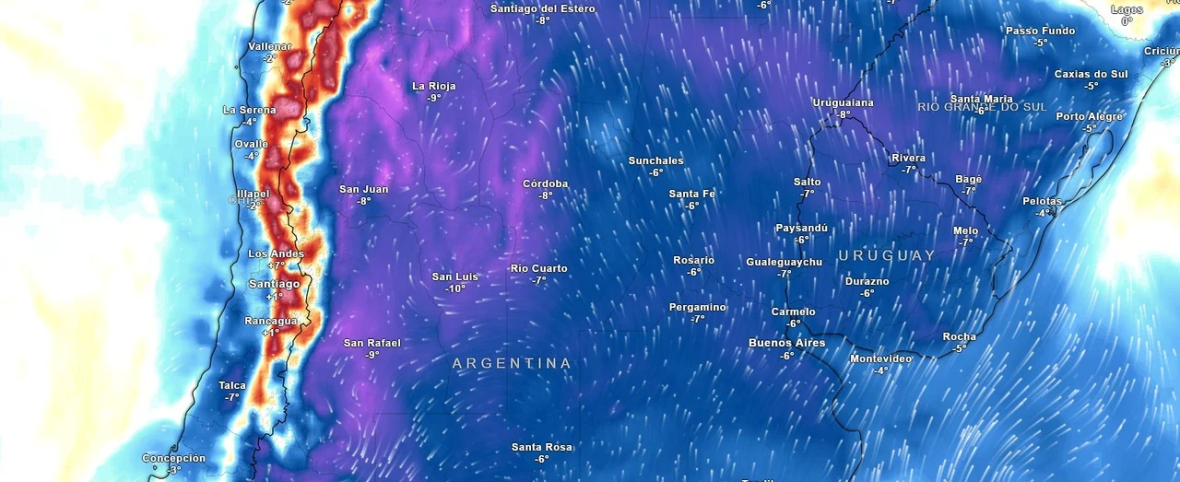 Ola polar: la nieve volvió a sorprender a Buenos Aires