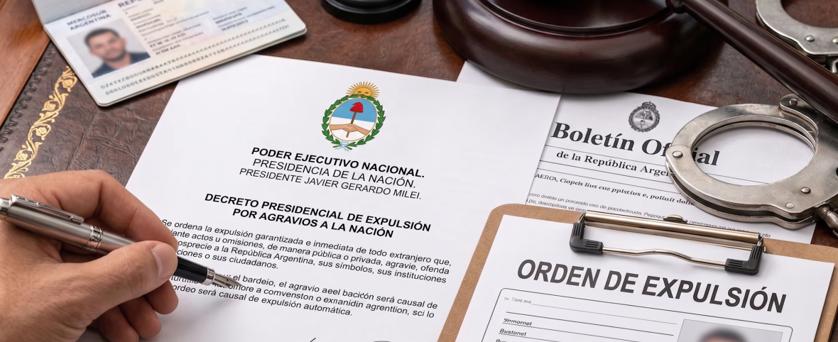 Milei endurece las expulsiones