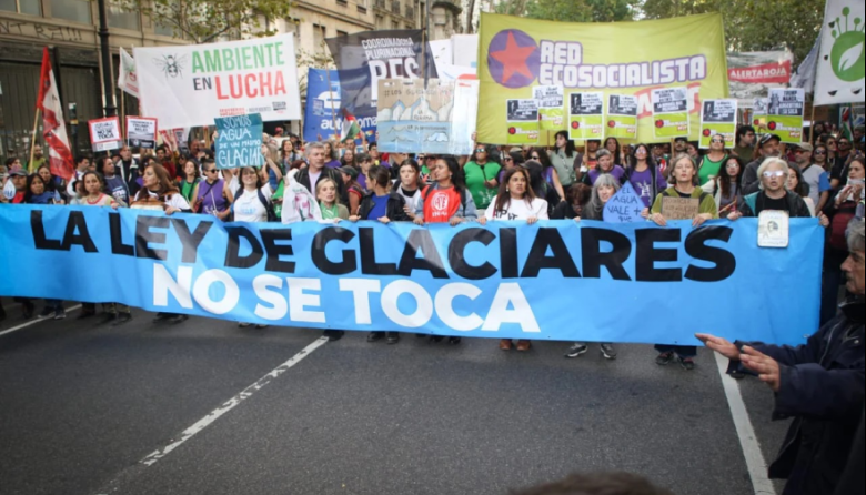 Rechazo y protesta por la reforma de la Ley de Glaciares