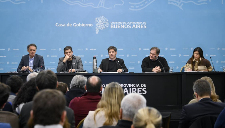 Kicillof presentó un plan ante el Súper Niño