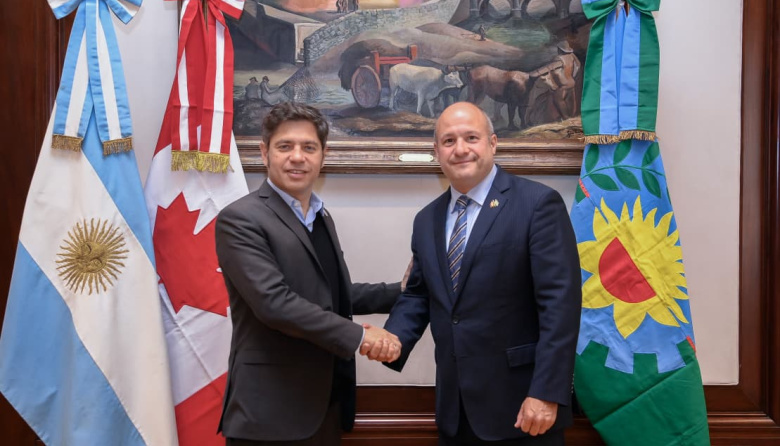 Kicillof refuerza el vínculo con Canadá