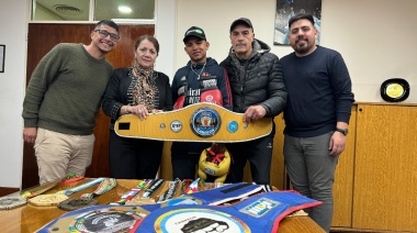 Blanca Cantero recibió a atletas peronenses