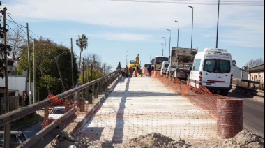 Avanza la renovación del puente de Claypole