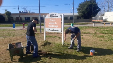 Presidente Perón continúa poniendo en valor las plazas