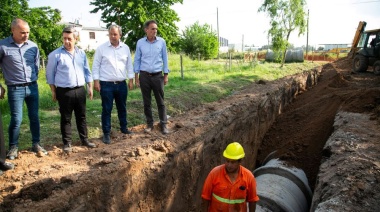 Arrancó una importante obra hidráulica en Glew