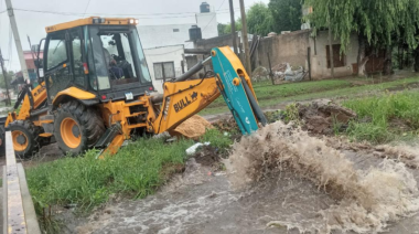 Lluvias bajo control: trabajos clave en Florencio Varela