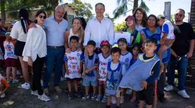 Cascallares celebró junto a los jardines comunitarios