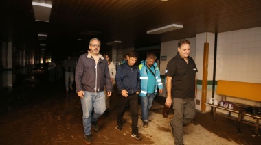 Kicillof recorrió Bahía Blanca tras el temporal