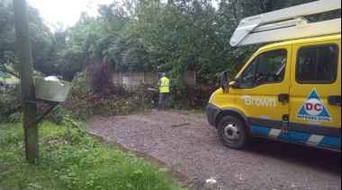 Almirante Brown se moviliza ante el temporal