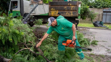 Lluvias intensas: siguen los trabajos en Varela