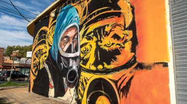 Murales de “El Eternauta” deslumbran en Almirante Brown