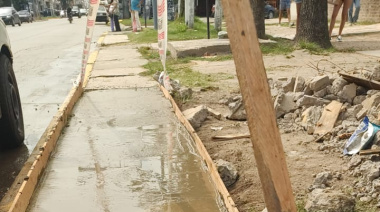 Tapas nuevas y sumideros limpios: intensifican las obras en el ingreso a Guernica