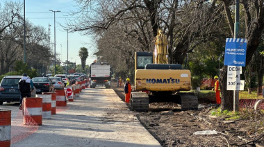 Renuevan y amplían un tramo clave de la avenida Hipólito Yrigoyen