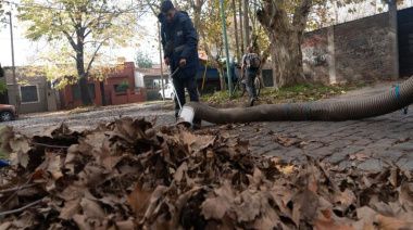 Lomas incorpora una aspiradora de hojas que convierte residuos en fertilizante