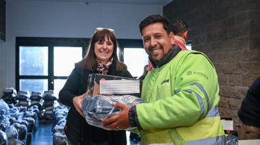 San Vicente equipó a 380 trabajadores con ropa y calzado para el invierno