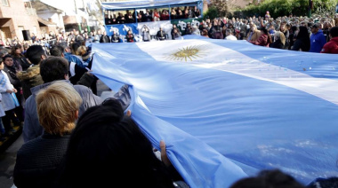 Almirante Brown celebró el 9 de Julio con un emotivo desfile y danzas folklóricas