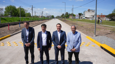 Nuevas obras en Villa Argentina junto a Watson y Kicillof