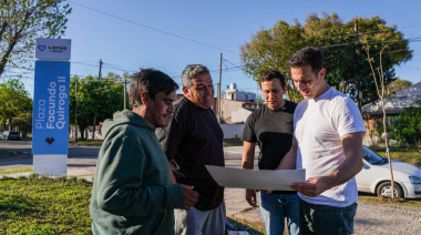 Lanús renovó la Plaza Facundo Quiroga con juegos y anfiteatro