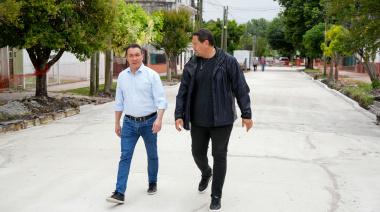 Repavimentan Bernardo de Monteagudo: avanza la segunda etapa