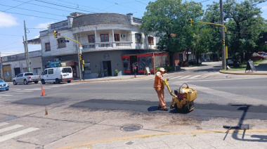 Bacheos en Monte Grande: el avance que cambia las calles