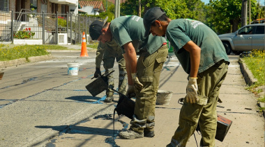 Sellado de juntas: intervención clave en una calle de Monte Grande