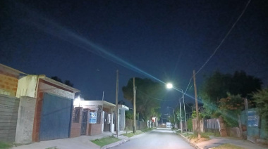 Más luz en una arteria clave del barrio