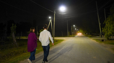 San Vicente ya iluminó tres barrios al 100%