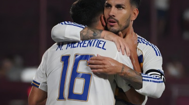 Boca despertó en Lanús y firmó su mejor noche del año