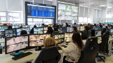 Así funciona el centro que vigila Florencio Varela las 24 horas