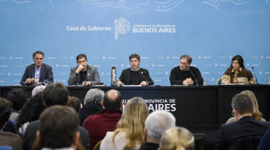 Kicillof presentó un plan ante el Súper Niño