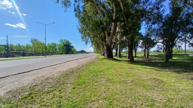 Presidente Perón limpió la Ruta 210 para mejorar la seguridad vial
