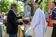 La Virgen de la Paz tiene su lugar en la plaza San Martín