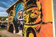Murales de “El Eternauta” deslumbran en Almirante Brown