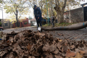 Lomas incorpora una aspiradora de hojas que convierte residuos en fertilizante