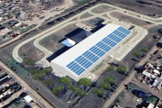 La primera central solar del conurbano