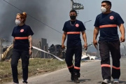 Granados reconoció el trabajo tras el incendio en Spegazzini