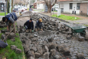 Recuperaron 50 cuadras de adoquines