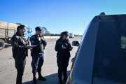 Refuerzan los controles en un acceso clave a San Vicente