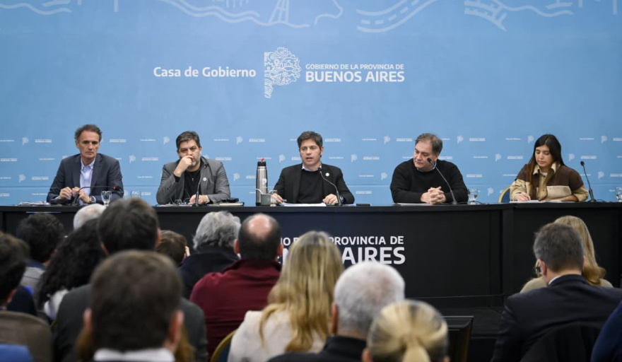 Kicillof presentó un plan ante el Súper Niño