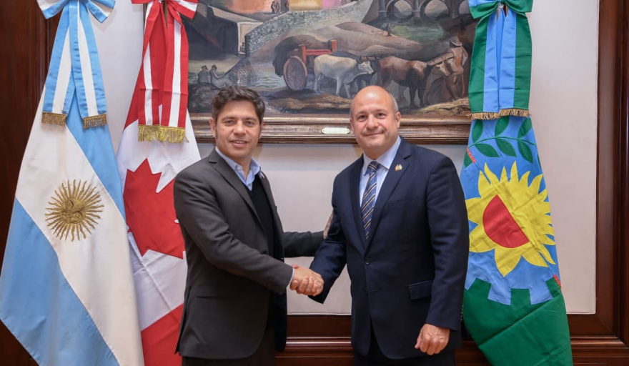Kicillof refuerza el vínculo con Canadá